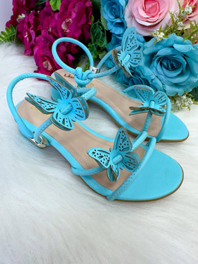 Sandalia Flor Di Mila Laise Borboletas Azul - Qualidade e Cuidado para os Pequenos | Bebeloo Kids