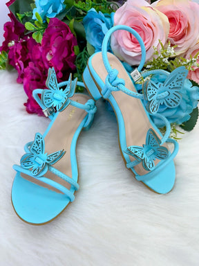 Sandalia Flor Di Mila Laise Borboletas Azul - Qualidade e Cuidado para os Pequenos | Bebeloo Kids