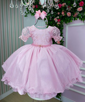 Vestido Bella Child Laize Rosa Bebe - Leveza e Elegância para Meninas | Bebeloo Kids