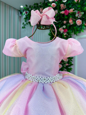 Vestido Infantil Marie Arco Iris Melissa- Candy Colorido - Leveza e Elegância para Meninas | Bebeloo Kids