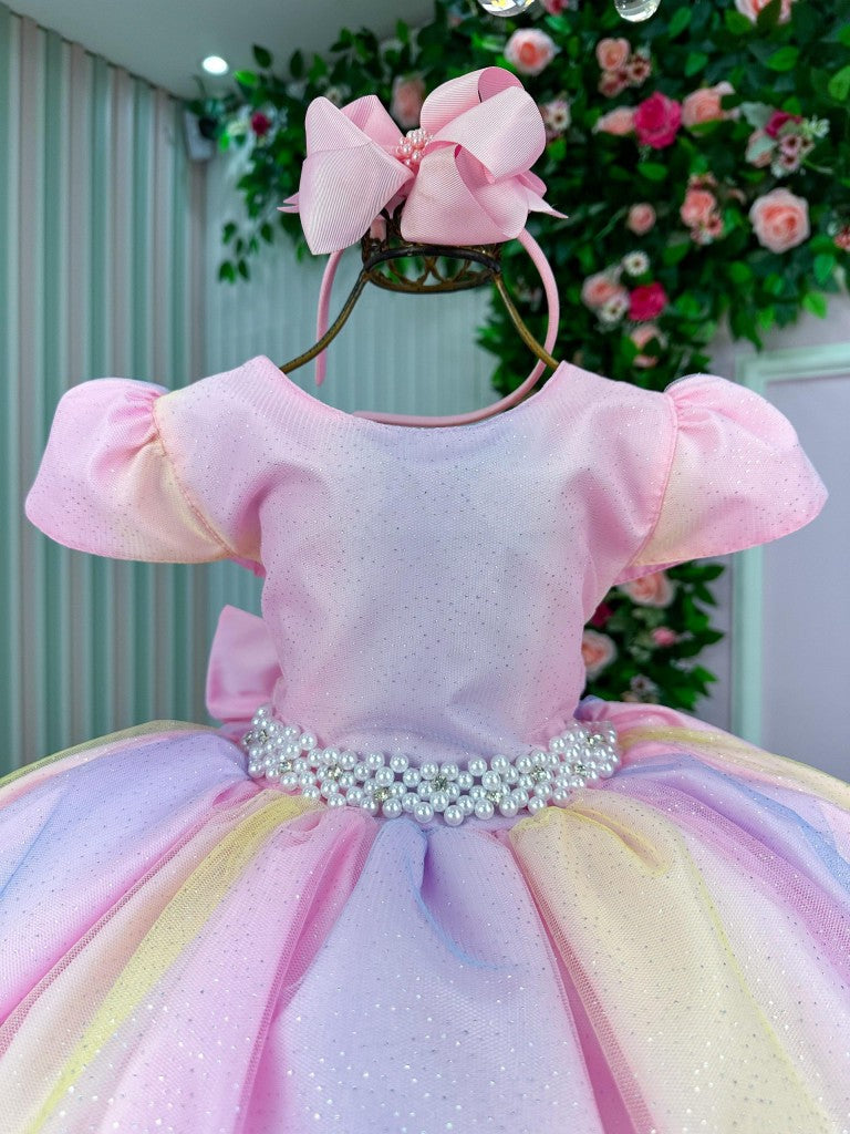 Vestido Infantil Marie Arco Iris Melissa- Candy Colorido - Leveza e Elegância para Meninas | Bebeloo Kids