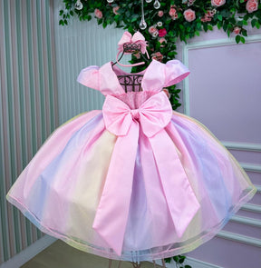 Vestido Infantil Marie Arco Iris Melissa- Candy Colorido - Leveza e Elegância para Meninas | Bebeloo Kids
