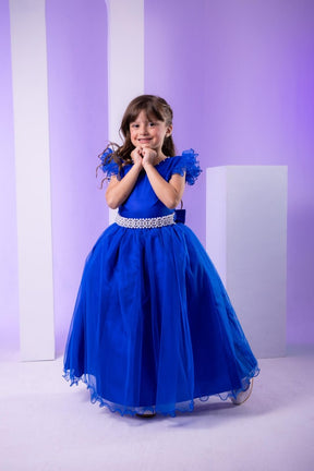 Vestido Marie Longo Amanda Azul Royal - Leveza e Elegância para Meninas | Bebeloo Kids
