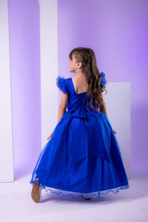 Vestido Marie Longo Amanda Azul Royal - Leveza e Elegância para Meninas | Bebeloo Kids