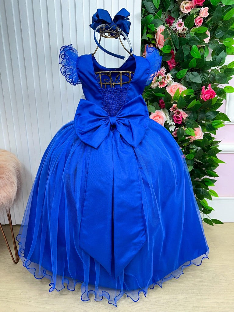 Vestido Marie Longo Amanda Azul Royal - Leveza e Elegância para Meninas | Bebeloo Kids