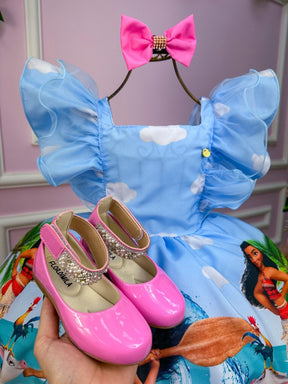 Vestido Temáticos Kids Moana Azul Bebe - Leveza e Elegância para Meninas | Bebeloo Kids