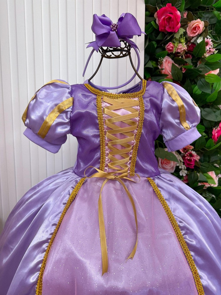Fantasia Longa Princesa Rapunzel Modelo 2 - Qualidade e Cuidado para os Pequenos | Bebeloo Kids