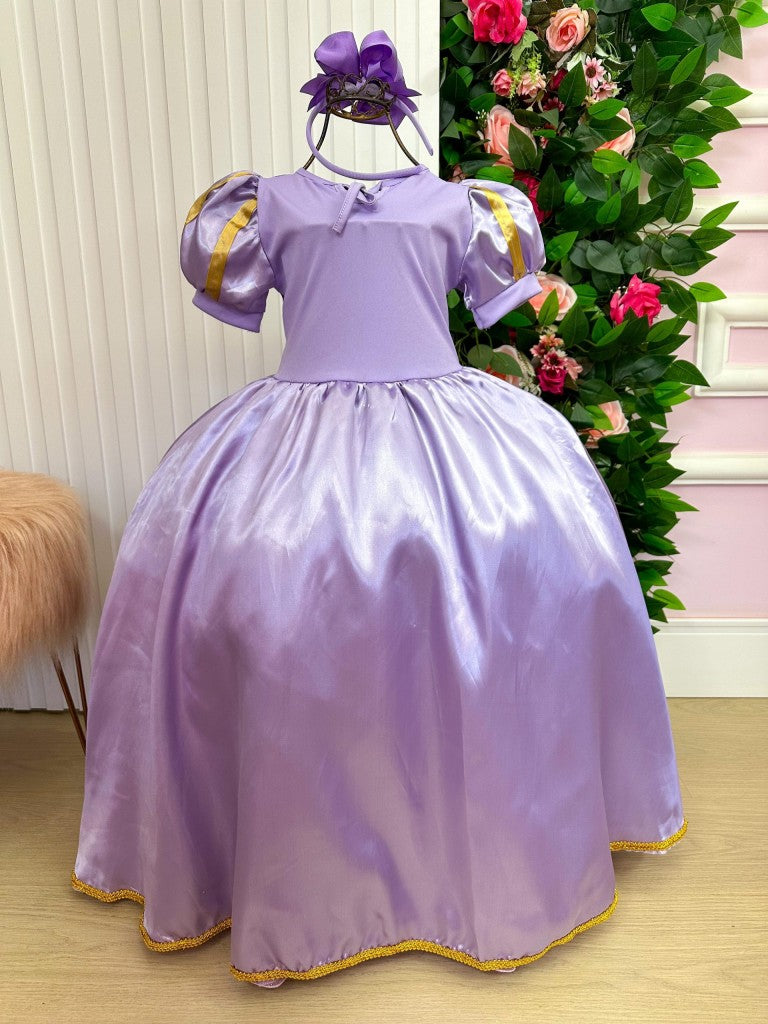 Fantasia Longa Princesa Rapunzel Modelo 2 - Qualidade e Cuidado para os Pequenos | Bebeloo Kids