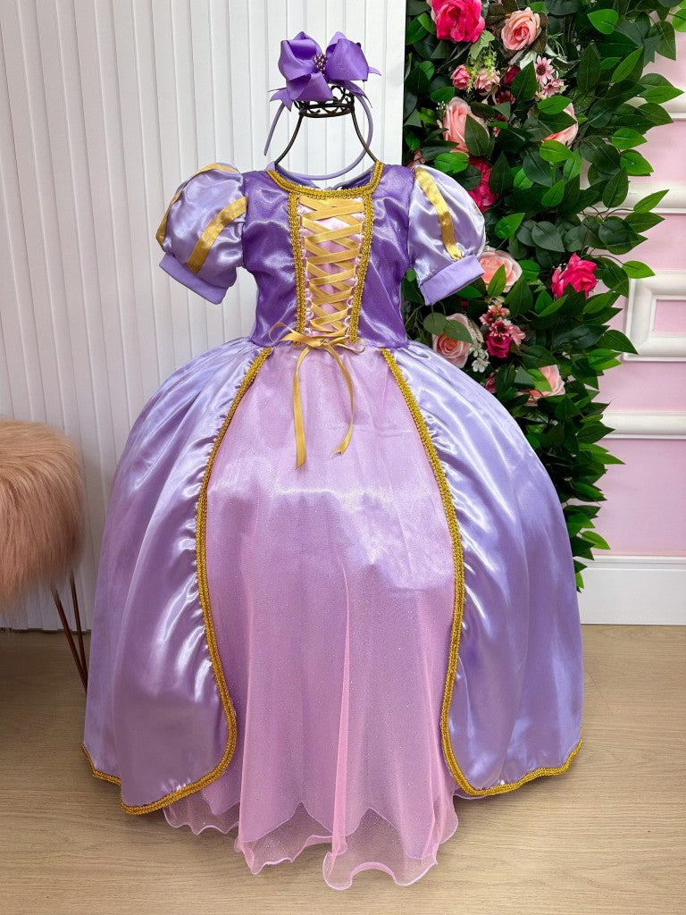 Fantasia Longa Princesa Rapunzel Modelo 2 - Qualidade e Cuidado para os Pequenos | Bebeloo Kids