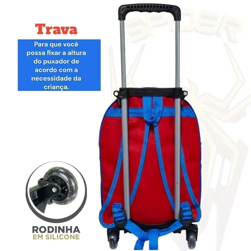 Mochila Rodinhas Homem Aranha - Praticidade e Charme para o Dia a Dia | Bebeloo Kids