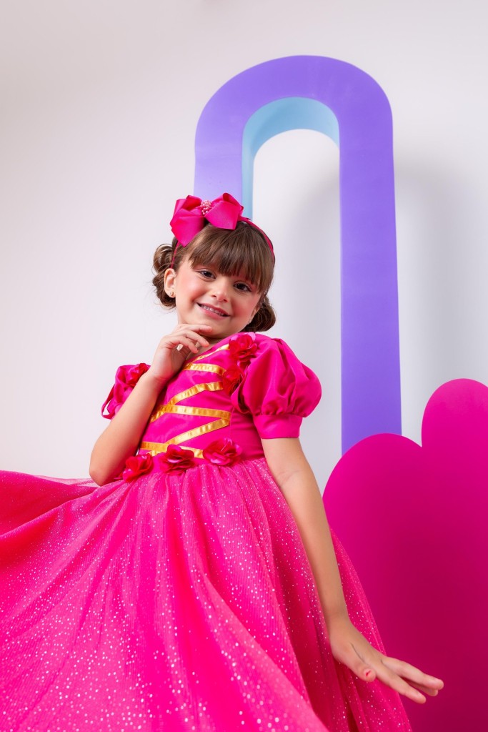 Vestido Bella Child/Fantasia Longa A Bela Adormecida Aurora Pink - Leveza e Elegância para Meninas | Bebeloo Kids