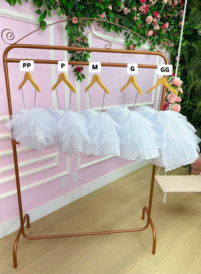Saiote Saia de Armação Infantil Daminha C/armação Anágua Vestidos Festa Luxo - Leveza e Elegância para Meninas | Bebeloo Kids