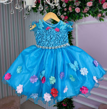 Vestido Princesa Bia Jardim Encantado Azul Tiffany - Leveza e Elegância para Meninas | Bebeloo Kids