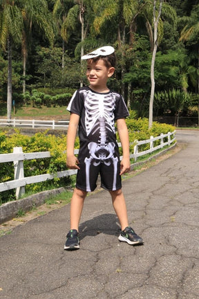 Fantasia Halloween Menino Esqueleto - Qualidade e Cuidado para os Pequenos | Bebeloo Kids