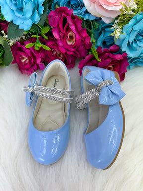 Sapatilha Flor Di MIla Maya Azul Bebe - Leveza e Charme para os Pezinhos | Bebeloo Kids