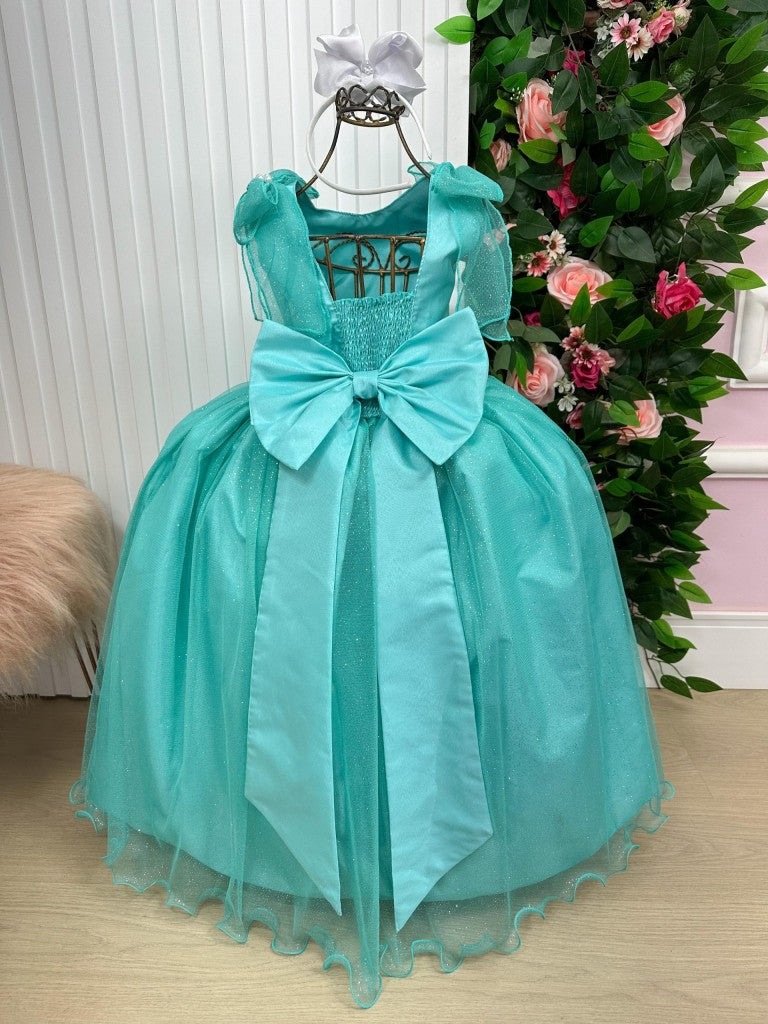 Vestido Marie Longo Mel Verde Tïffany - Leveza e Elegância para Meninas | Bebeloo Kids
