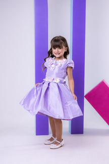 Vestido Miss Sweet Jardim Encantado Lilas - Leveza e Elegância para Meninas | Bebeloo Kids