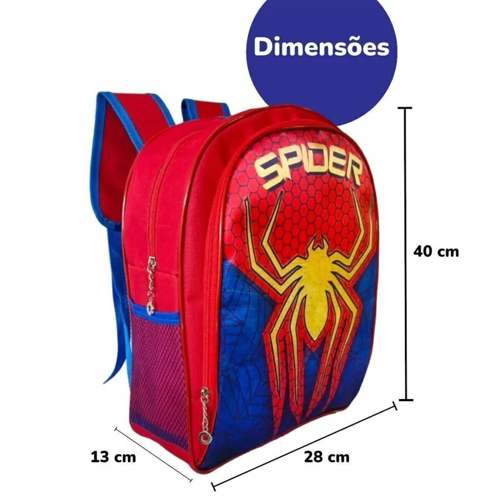 Mochila de Costas Homem Aranha - Praticidade e Charme para o Dia a Dia | Bebeloo Kids