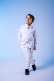 Conjunto Miss Cherry Social Leonardo Colete Branco - Estilo Delicado para o Dia a Dia | Bebeloo Kids