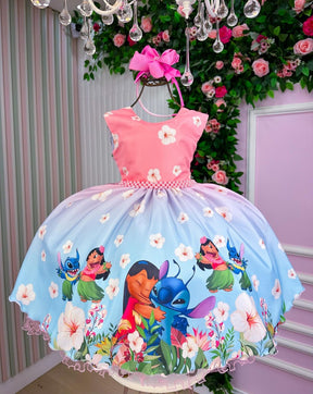 Vestido Tematicos Ysa Kids Lilo Stitch - Leveza e Elegância para Meninas | Bebeloo Kids