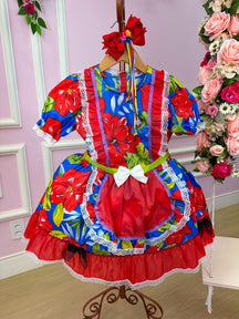 Vestido Junino Sem Short Marilda - Leveza e Elegância para Meninas | Bebeloo Kids