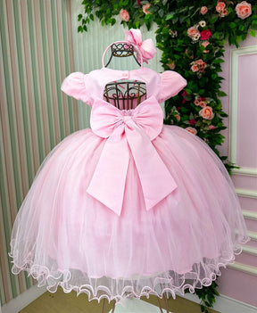 Vestido Menina Bonita Luna Rosa Bebe - Leveza e Elegância para Meninas | Bebeloo Kids