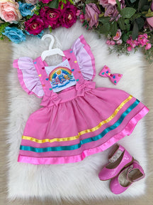Romper/Vestido Princesa Tematico Ursinhos Carinhosos - Leveza e Elegância para Meninas | Bebeloo Kids
