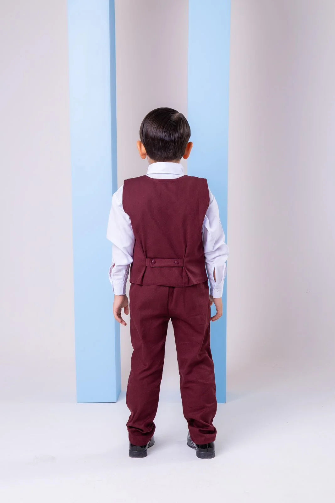Conjunto Miss Cherry Social Leonardo Colete Marsala - Estilo Delicado para o Dia a Dia | Bebeloo Kids