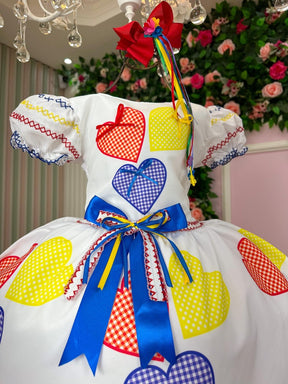 Vestido Marie Junino Luxo Arraiá da Quermesse da Noiva/Noivinha - Leveza e Elegância para Meninas | Bebeloo Kids