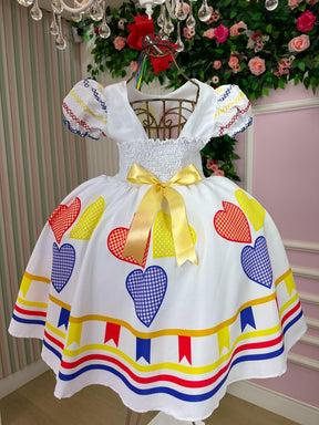 Vestido Marie Junino Luxo Arraiá da Quermesse da Noiva/Noivinha - Leveza e Elegância para Meninas | Bebeloo Kids