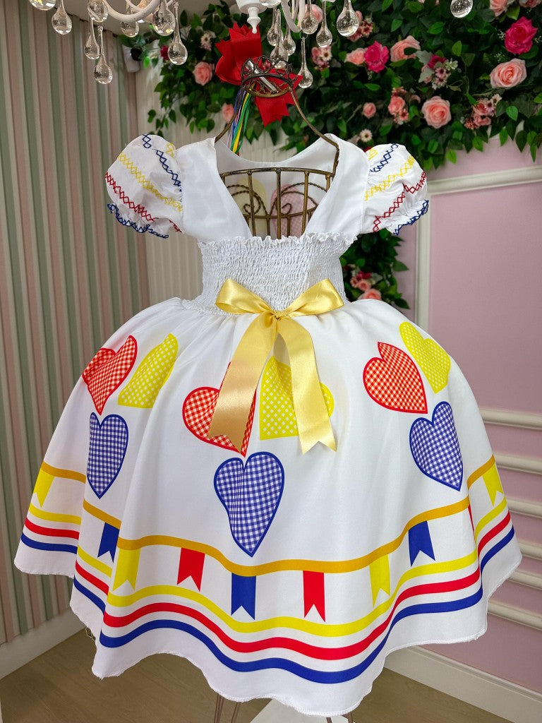 Vestido Marie Junino Luxo Arraiá da Quermesse da Noiva/Noivinha - Leveza e Elegância para Meninas | Bebeloo Kids