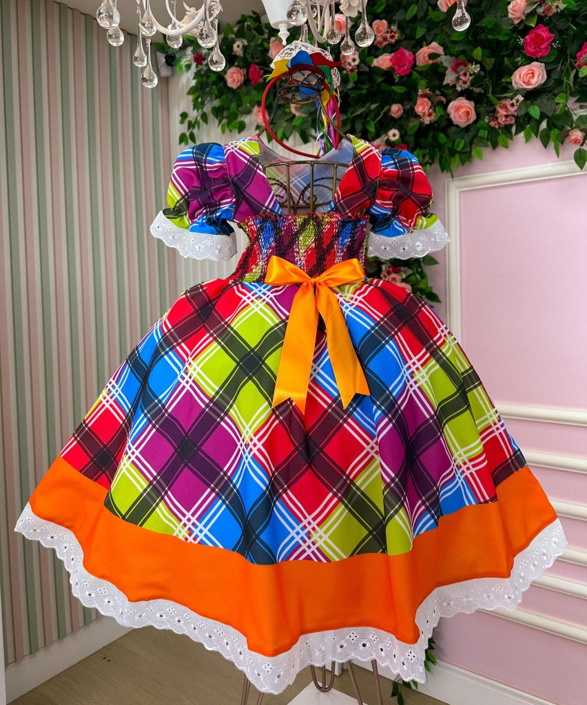 Vestido Marie Junino Luxo Quermesse do Luar - Leveza e Elegância para Meninas | Bebeloo Kids