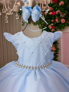 Vestido Ysa Kids Francine Azul Bebe - Leveza e Elegância para Meninas | Bebeloo Kids
