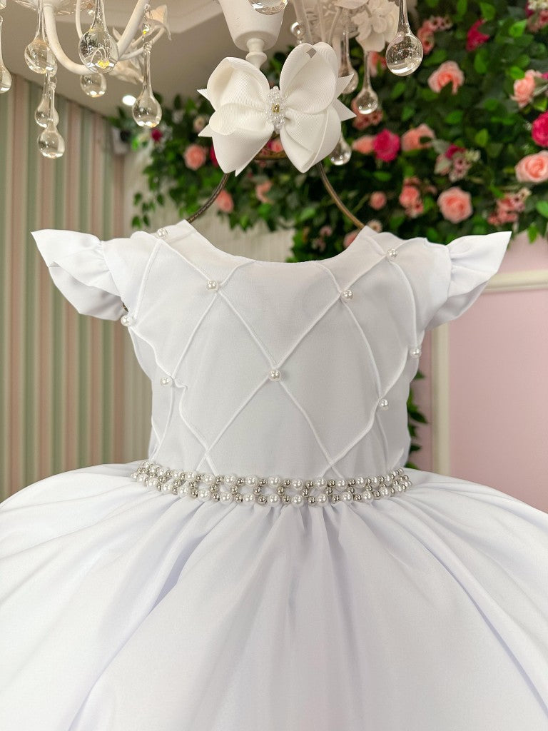 Vestido Ysa Kids Francine Branco - Leveza e Elegância para Meninas | Bebeloo Kids