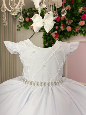 Vestido Ysa Kids Francine Branco - Leveza e Elegância para Meninas | Bebeloo Kids