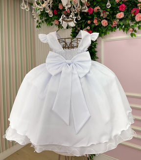 Vestido Ysa Kids Francine Branco - Leveza e Elegância para Meninas | Bebeloo Kids