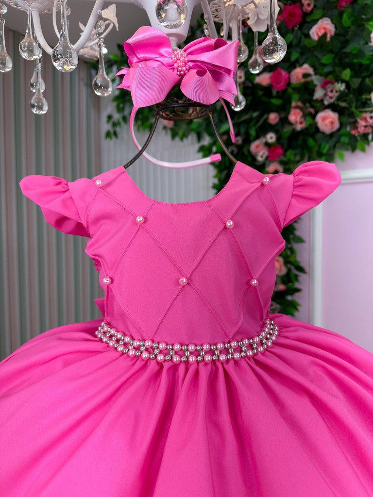 Vestido Ysa Kids Francine Rosa Chiclete - Leveza e Elegância para Meninas | Bebeloo Kids