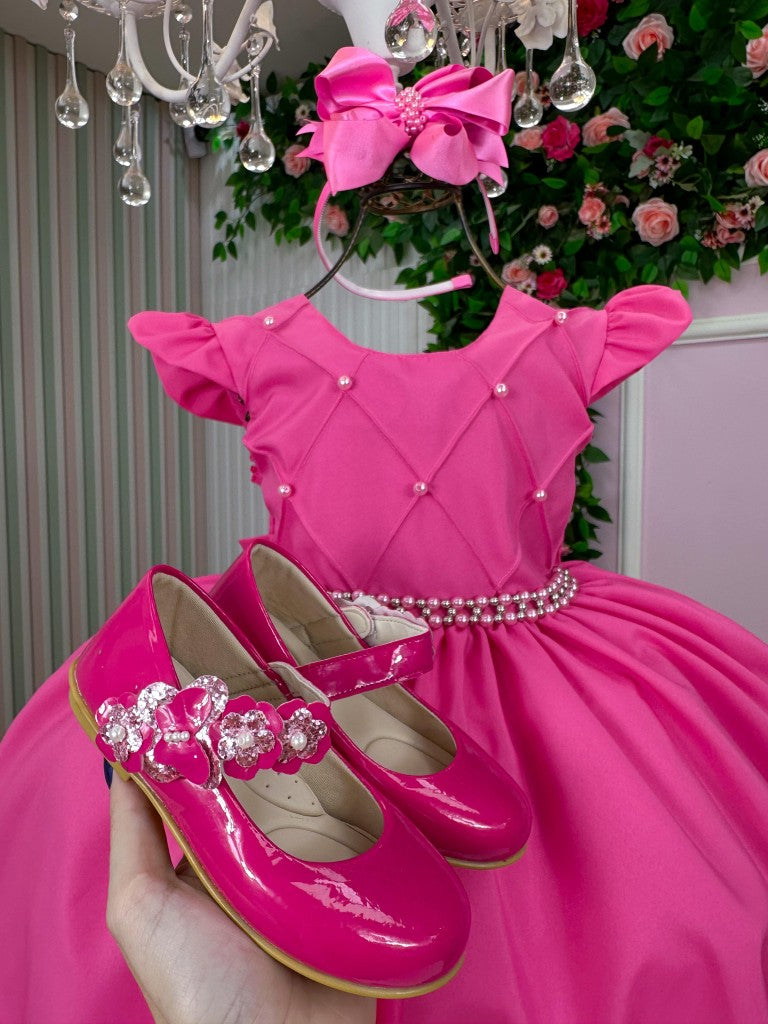 Vestido Ysa Kids Francine Rosa Chiclete - Leveza e Elegância para Meninas | Bebeloo Kids