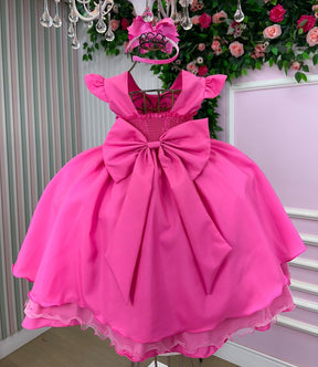 Vestido Ysa Kids Francine Rosa Chiclete - Leveza e Elegância para Meninas | Bebeloo Kids