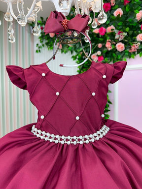 Vestido Ysa Kids Francine Marsala - Leveza e Elegância para Meninas | Bebeloo Kids