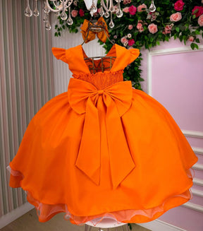 Vestido Ysa Kids Francine Terracota - Leveza e Elegância para Meninas | Bebeloo Kids