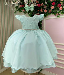 Vestido Ysa Kids Francine Verde Claro - Leveza e Elegância para Meninas | Bebeloo Kids
