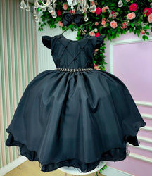 Vestido Ysa Kids Francine Preto - Leveza e Elegância para Meninas | Bebeloo Kids