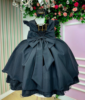 Vestido Ysa Kids Francine Preto - Leveza e Elegância para Meninas | Bebeloo Kids