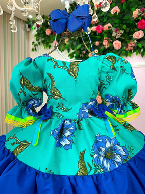 Vestido Banana Club Junino Luxo Arraia da Floresta - Leveza e Elegância para Meninas | Bebeloo Kids