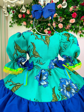 Vestido Banana Club Junino Luxo Arraia da Floresta - Leveza e Elegância para Meninas | Bebeloo Kids