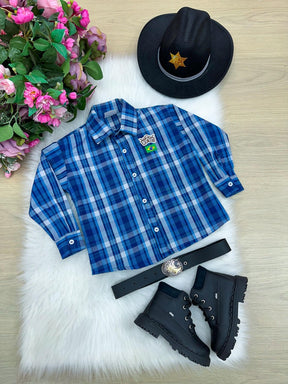 Camisa Junina Miss Cherry Rodeio Bruno - Elegância e Conforto para os Pequenos | Bebeloo Kids