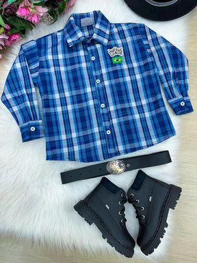 Camisa Junina Miss Cherry Rodeio Bruno - Elegância e Conforto para os Pequenos | Bebeloo Kids