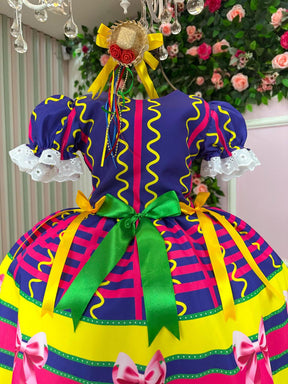 Vestido Marie Junino Luxo Arraiá da Farra - Leveza e Elegância para Meninas | Bebeloo Kids