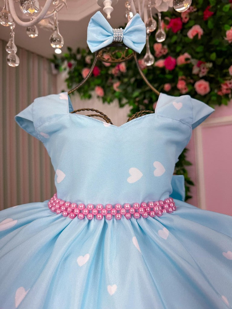 Vestido Ysa Kids Looney Tunes Baby Azul Bebe - Leveza e Elegância para Meninas | Bebeloo Kids